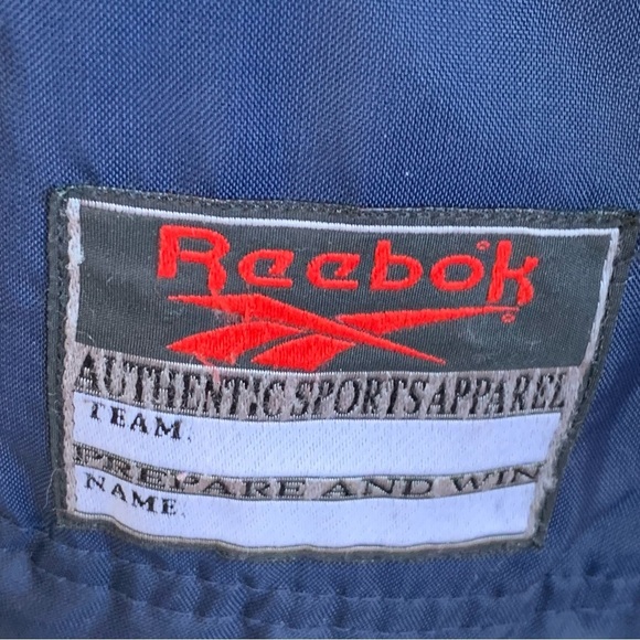 Men’s Vintage 90’s Reebok Reversible Navy Red Jacket Size XXL Oversized Coat - Picture 6 of 8